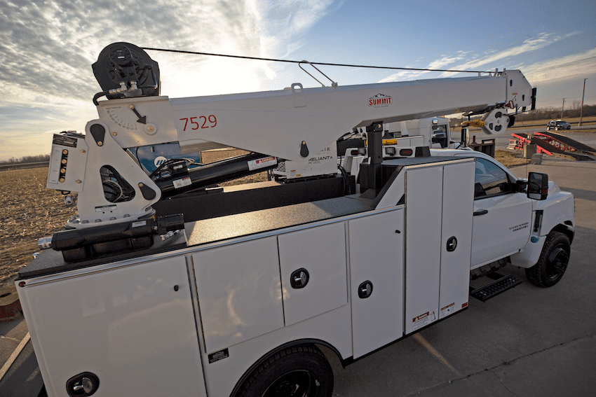 hydraulic service truck crane telescopic service cranes