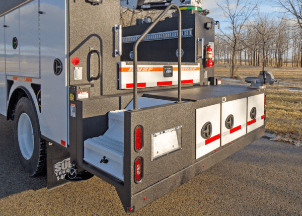 Custom reel storage bumper with side step gallery 2