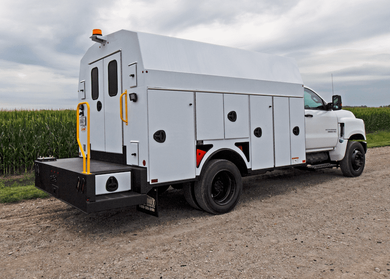our canopy bodies are a great work truck for landscaping