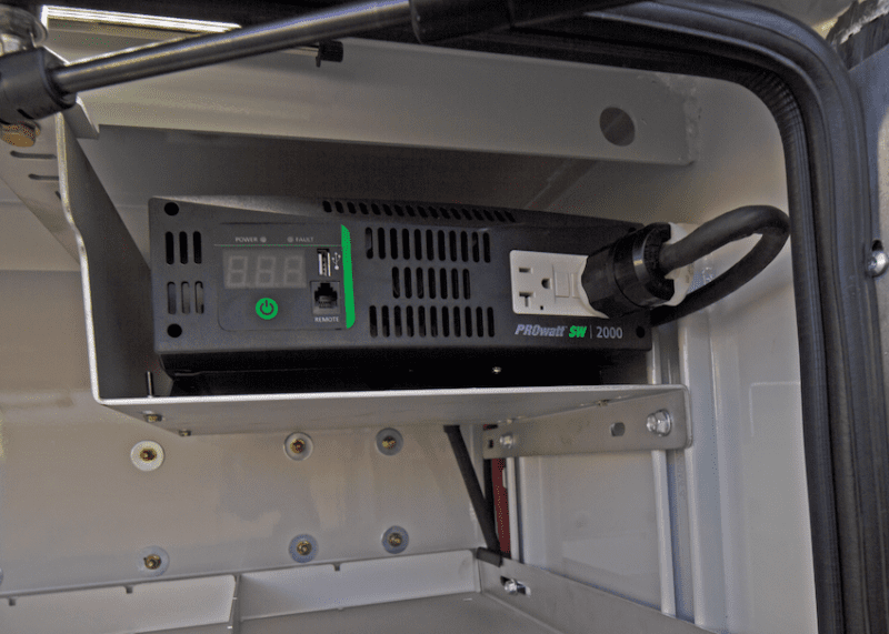 Power inverter on shelf - electrical option gallery