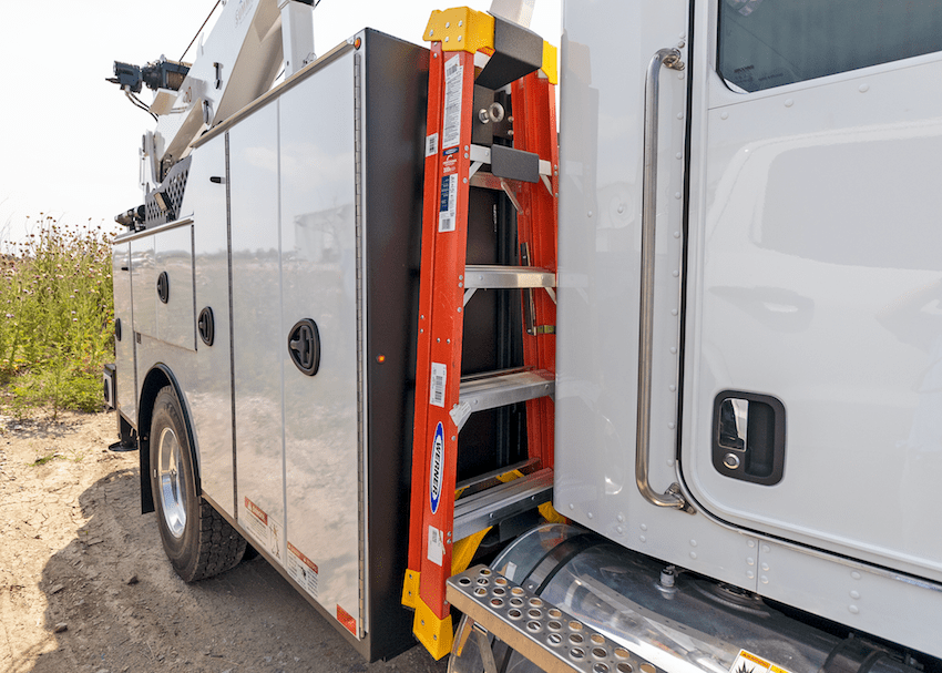 Ladder rack option for 8 or 10 Series summit truck body - gallery
