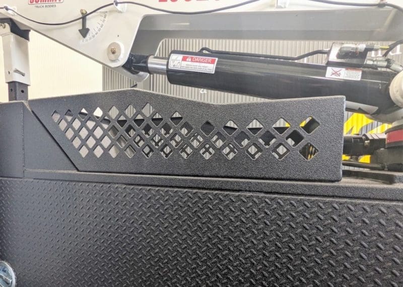 Rigging basket - top of side pack storage - gallery