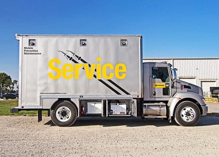 box lube truck with used various lubericant systems and oil filter storage