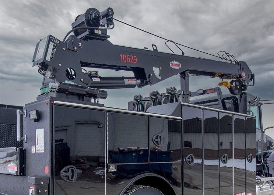 10K hydraulic service truck cranes, mobile service crane