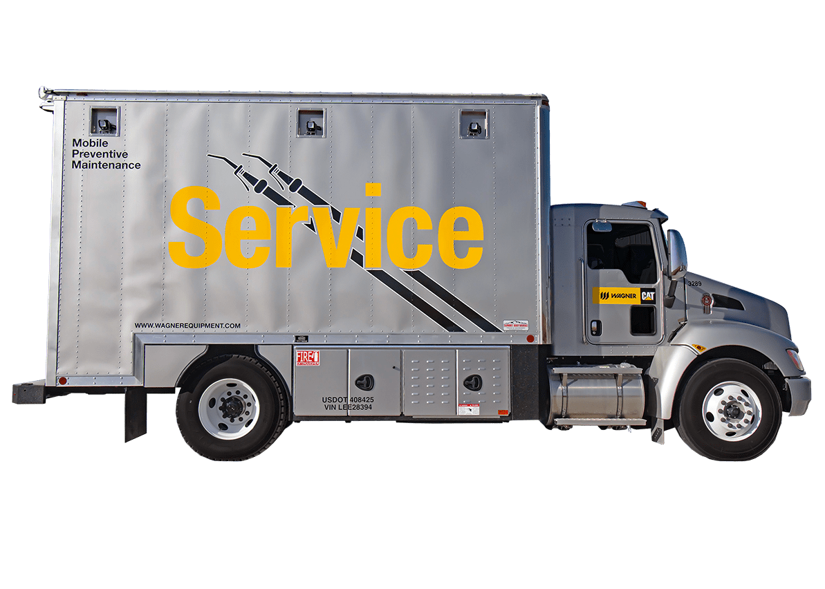 enclosed lube maintenance truck bodies - tranparent cut out