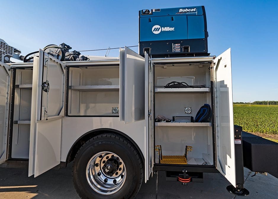 10 series truck body side pack storage and weder