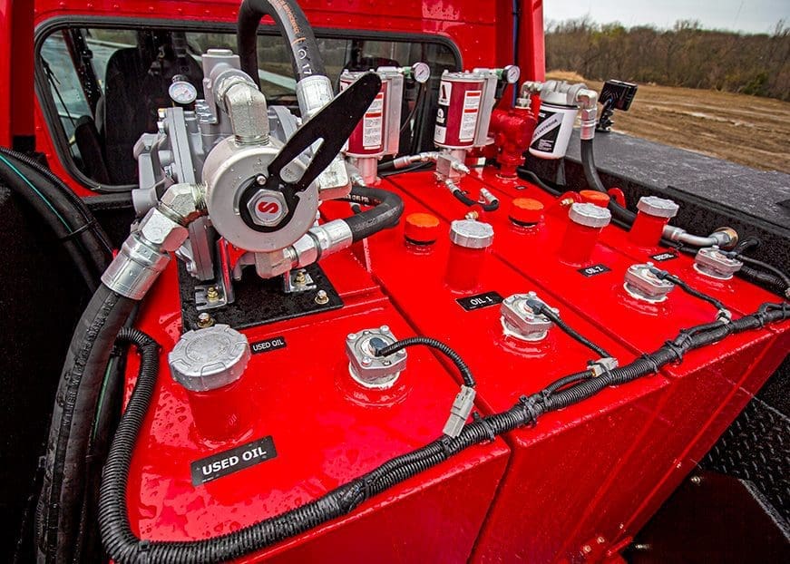 lube skid in cargo area