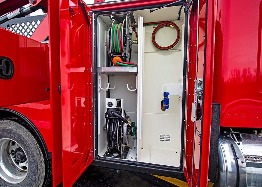 8 series torch bottle storage and welding reels