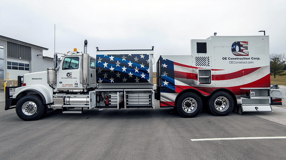 Custom Fuel and Lube truck for construction