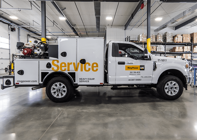 custom 4 series light weight service truck with VMAC air compressor