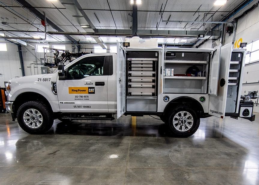 custom service truck for equipment dealers