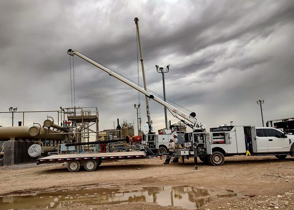 oil and gas industry service truck