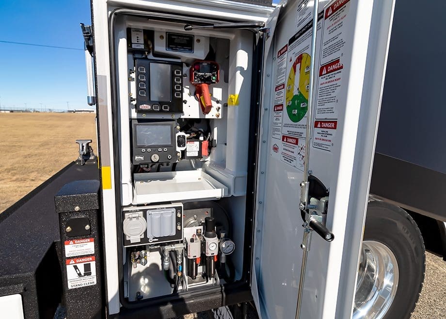 crane controls compartment