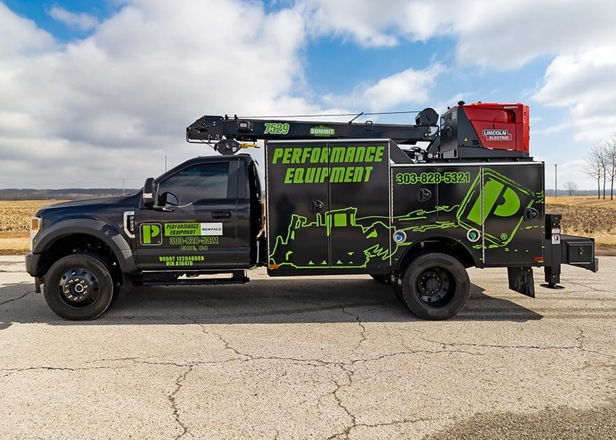 wully wrapped ford service truck
