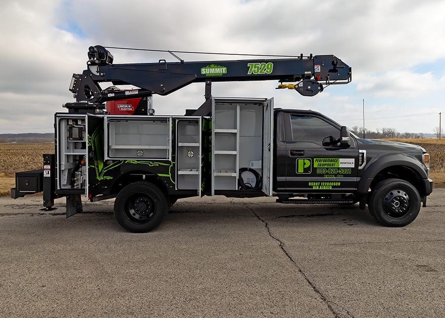 Ford service truck with 7529 crane