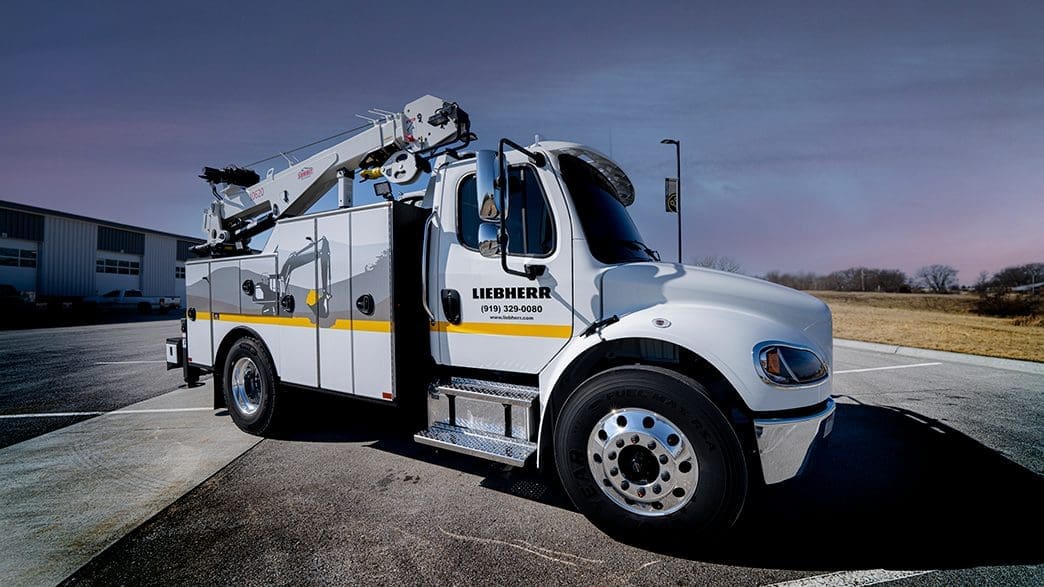 custom service truck solution for Liebherr Equipment Company
