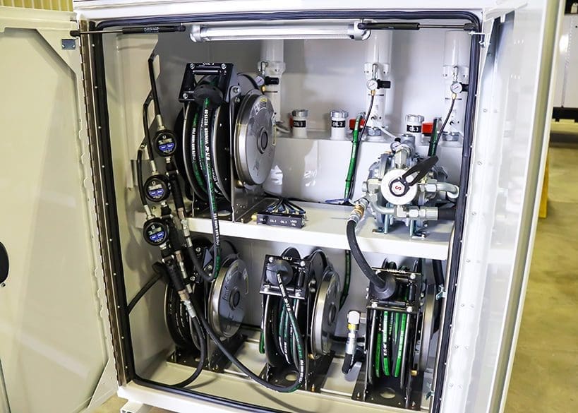 interior lube system access