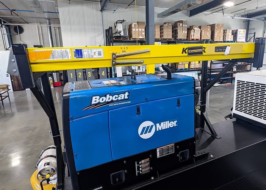 service truck tool storage ideas: ladder rack for the top of your side pack