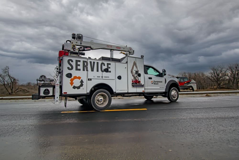 Service truck for the utility expo