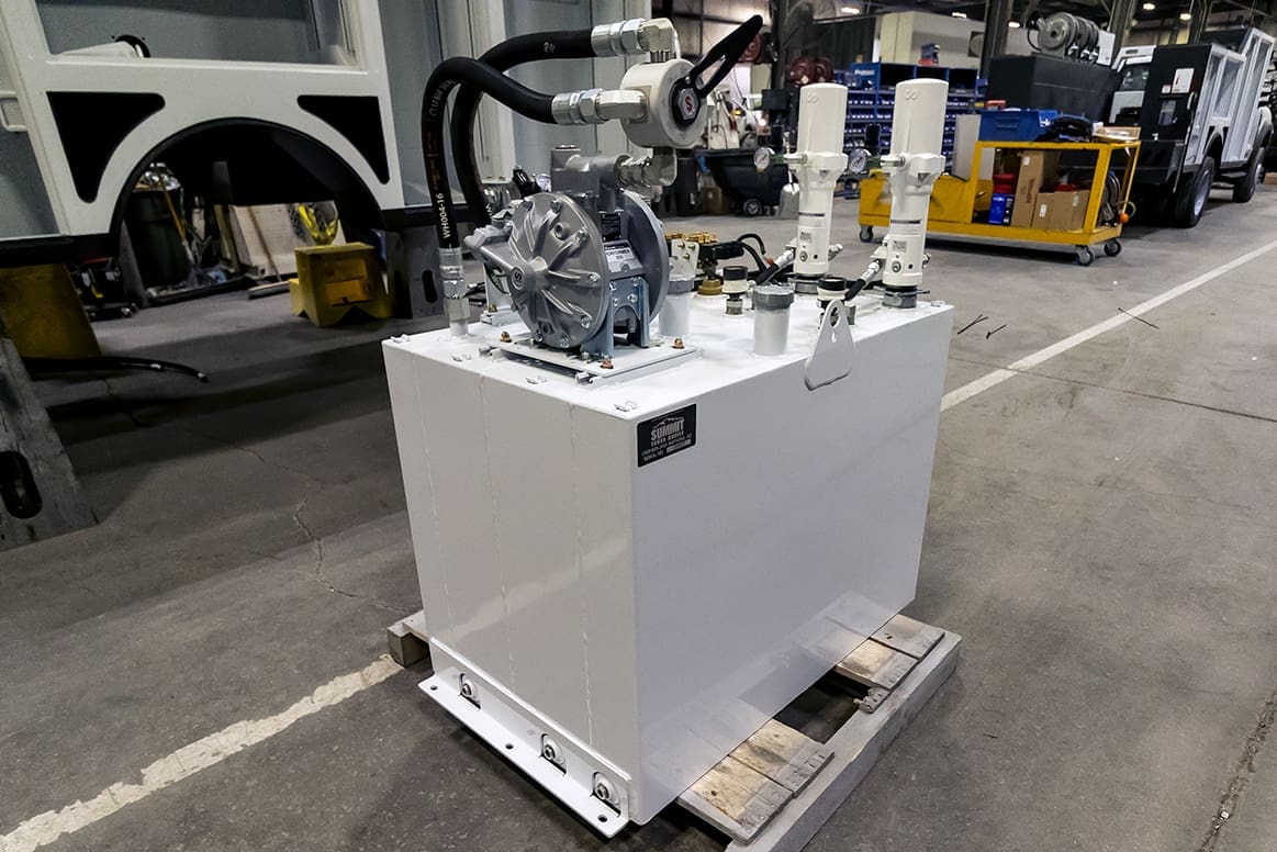 20-40-60 lube skid - a popular design for lube equipment to mount in your service truck cargo area.